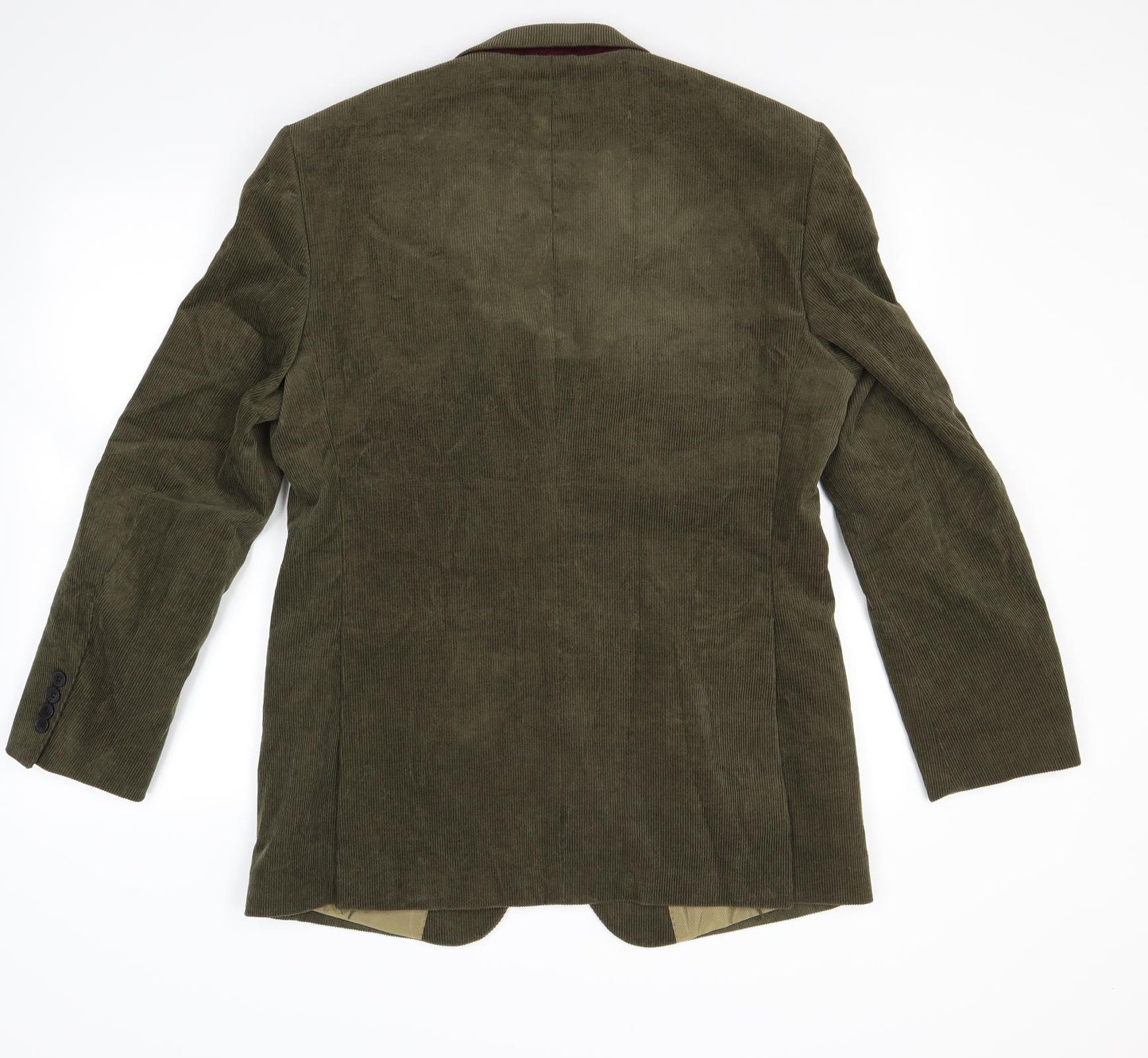Samuel Windsor Mens Green  Corduroy Jacket Blazer Size 38
