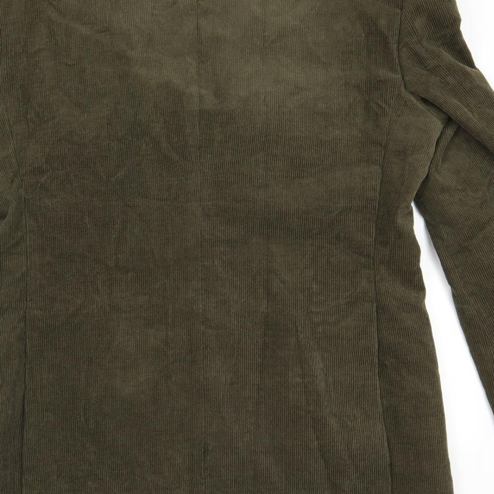 Samuel Windsor Mens Green  Corduroy Jacket Blazer Size 38