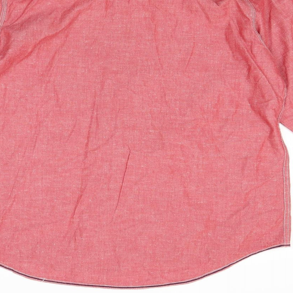 Twisted Soul Mens Red    Button-Up Size XL