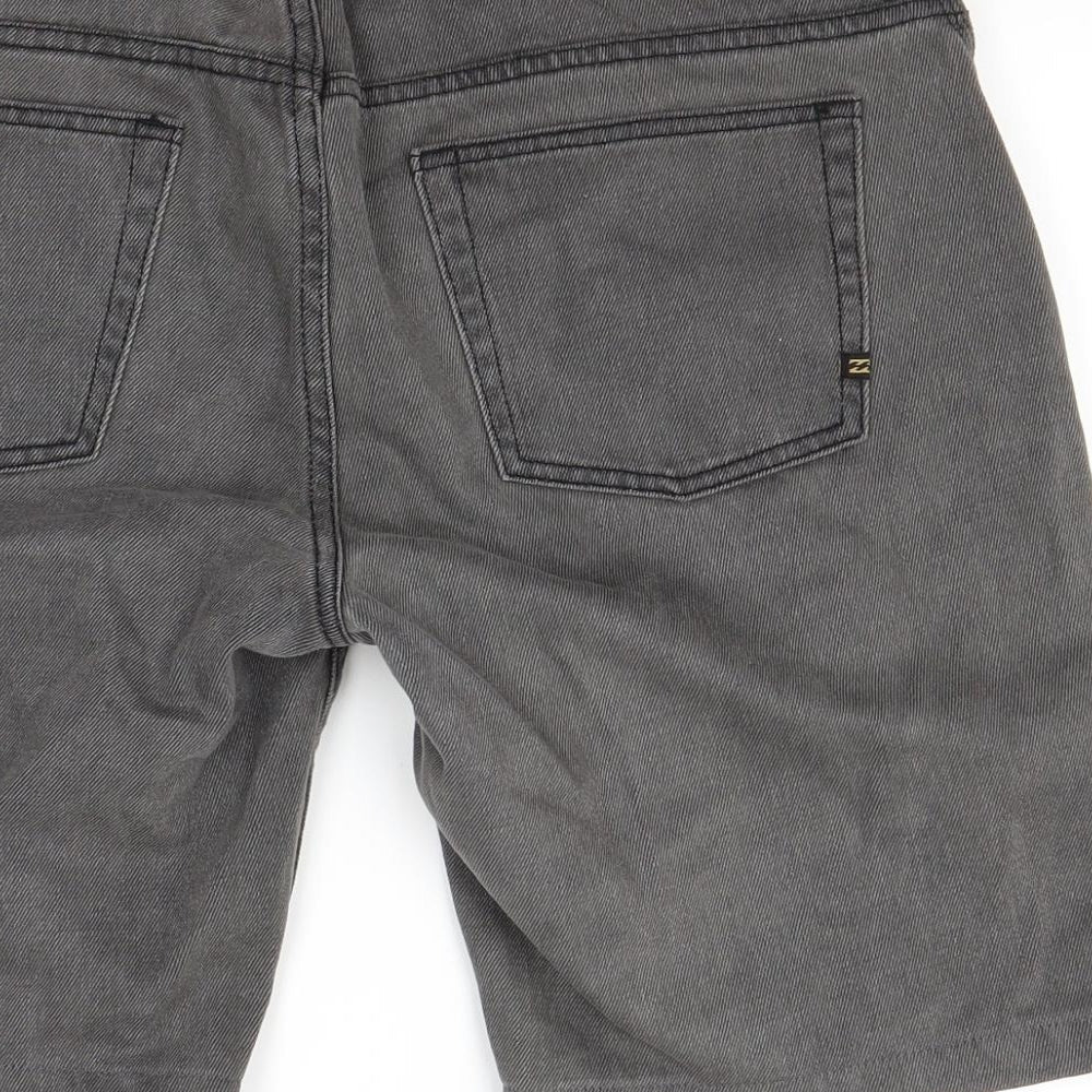 Billabong Mens Black  Denim Chino Shorts Size 31
