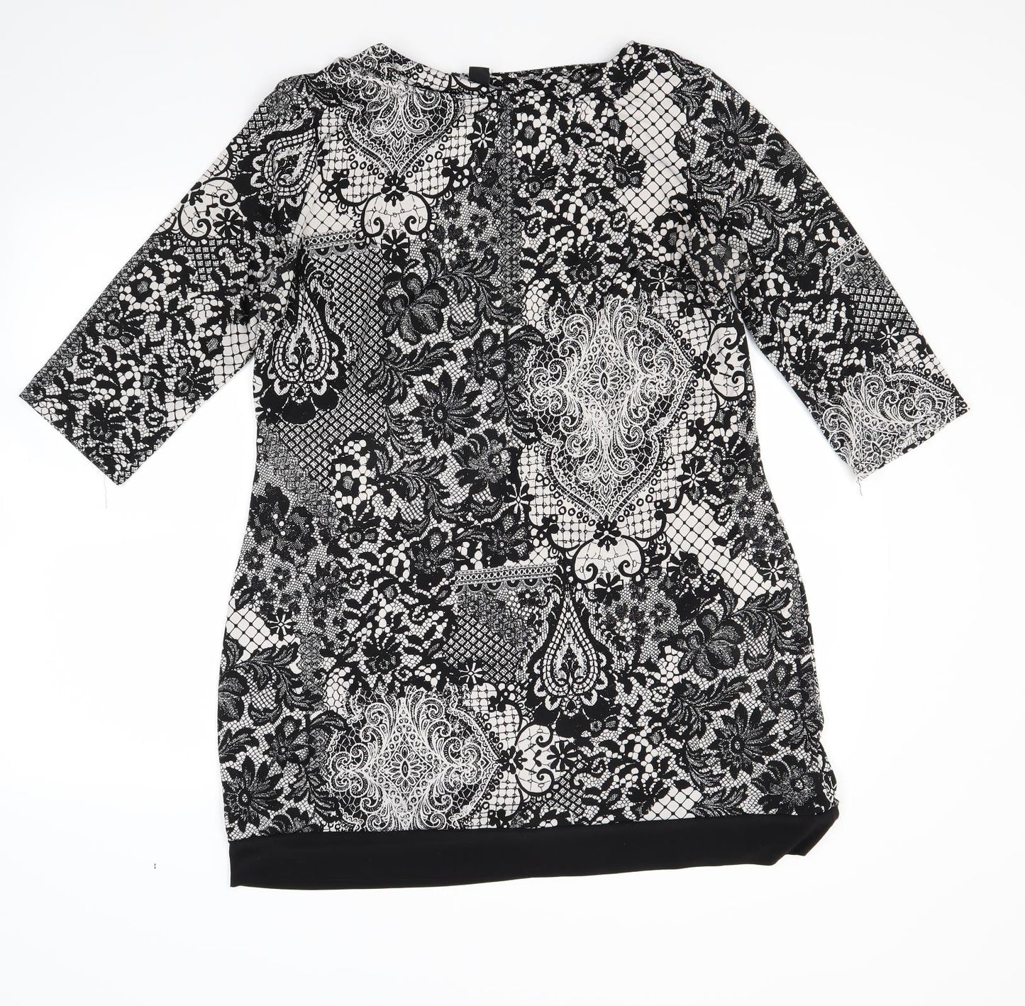 Atmosphere Womens Black Floral  A-Line  Size 16
