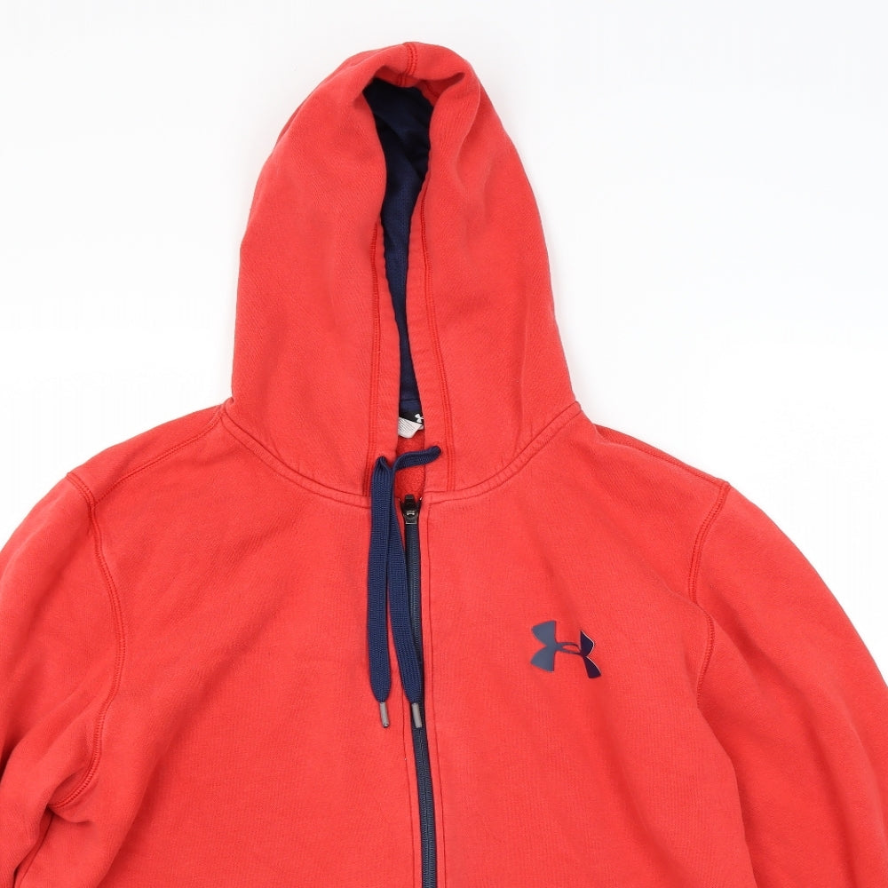 Under armour Mens Red   Full Zip Hoodie Size XL