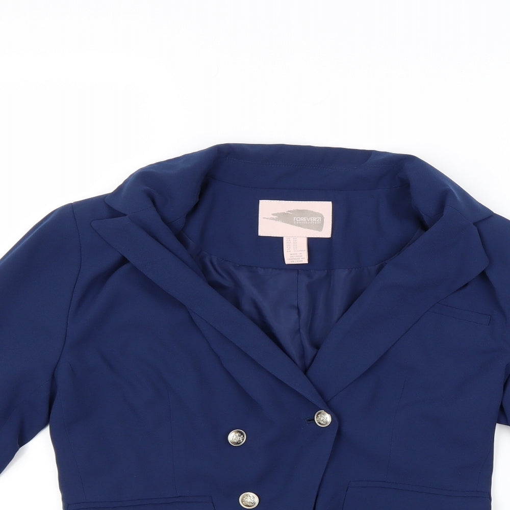 forever 21`b Womens Blue   Jacket Blazer Size XS
