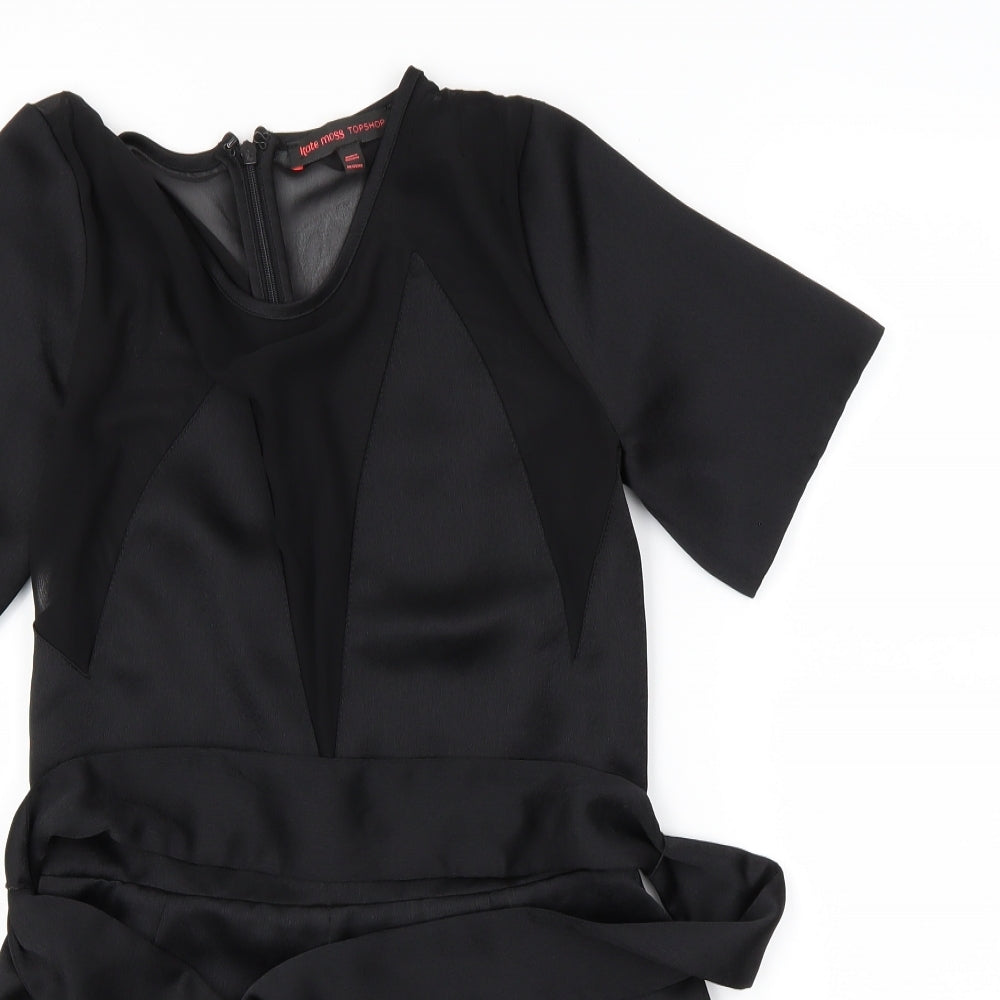 Topshop Womens Black   Shorts One-Piece Size S