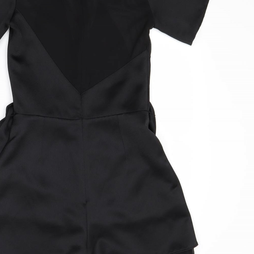 Topshop Womens Black   Shorts One-Piece Size S