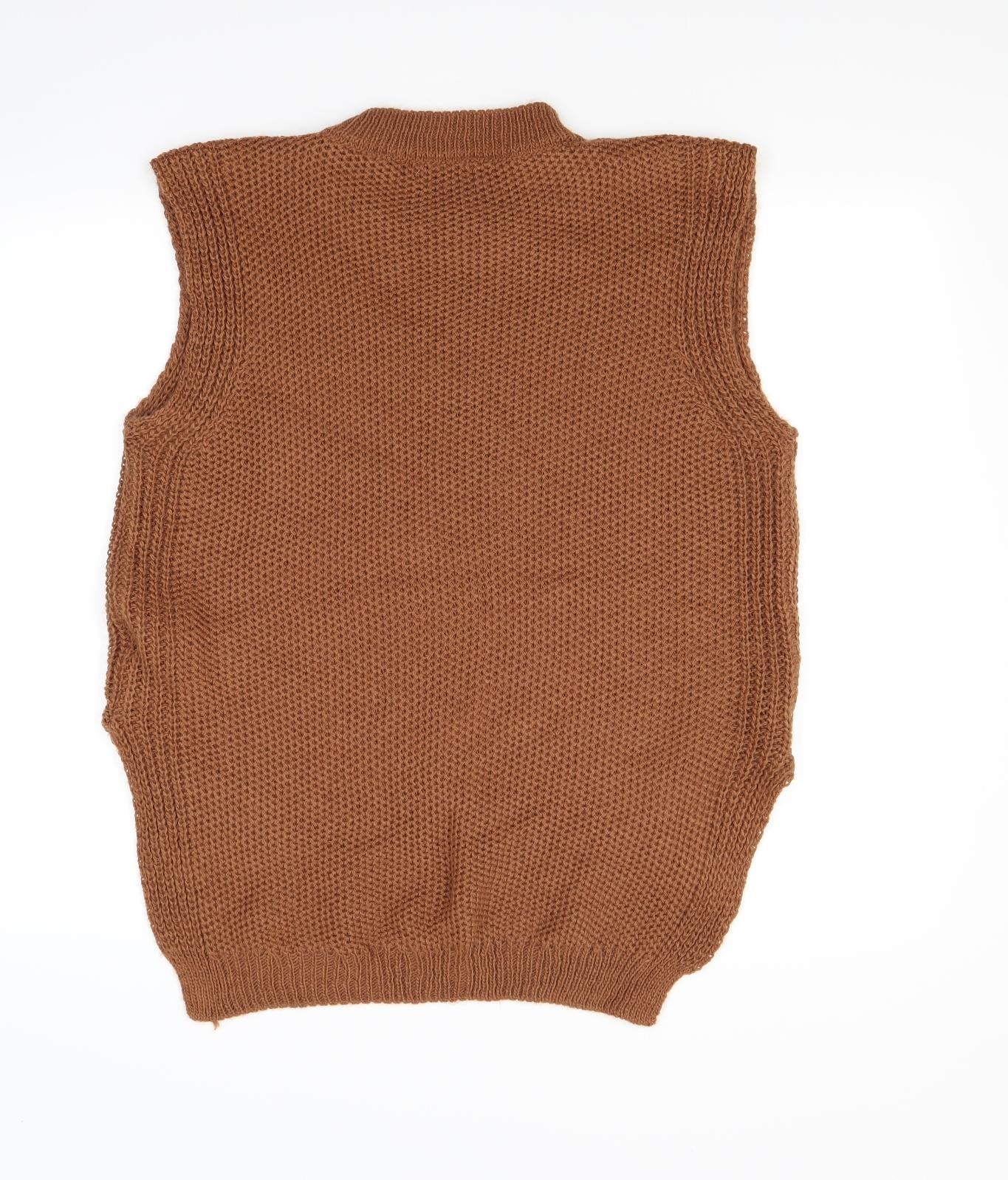 Boohoo Womens Brown   Pullover Jumper Size M