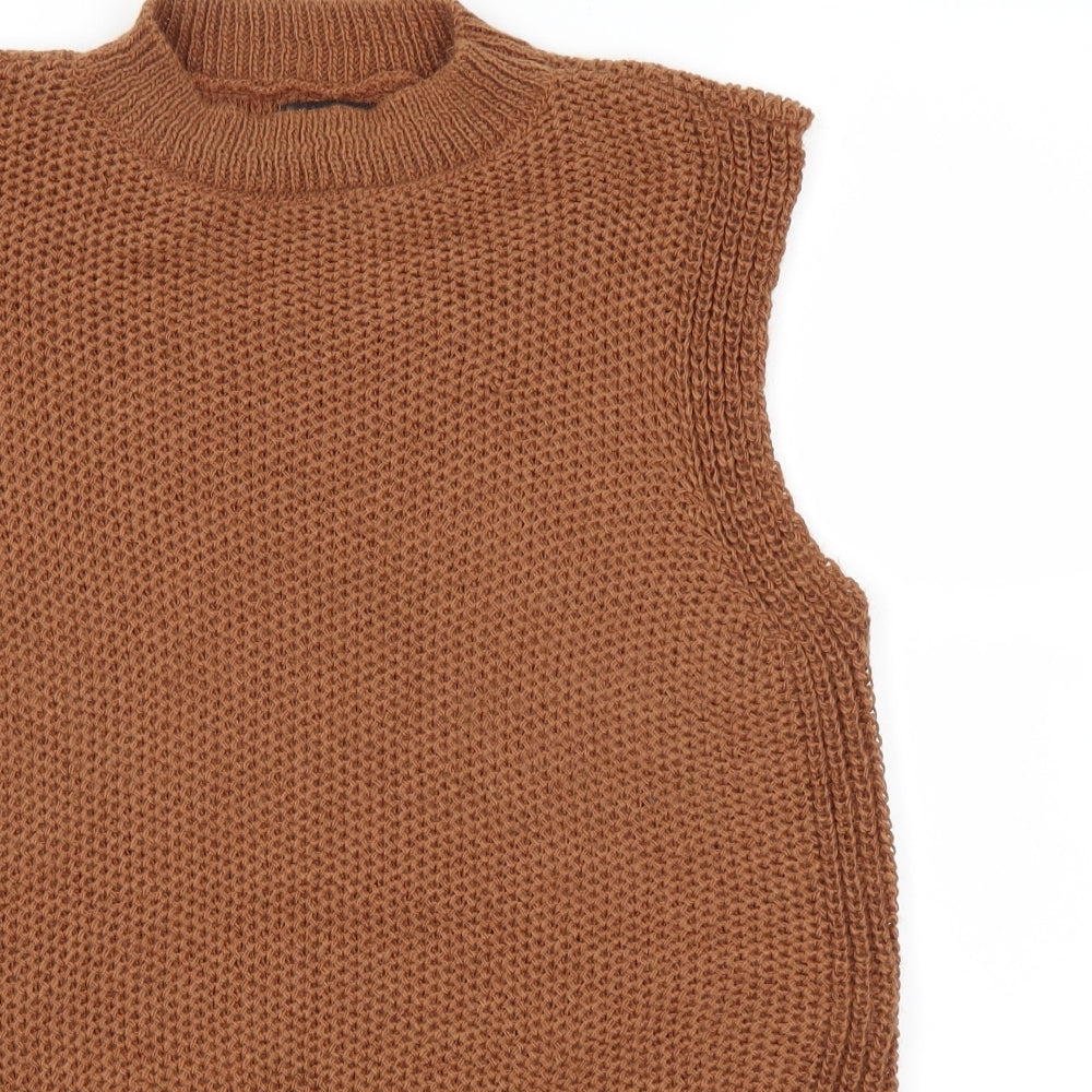 Boohoo Womens Brown   Pullover Jumper Size M
