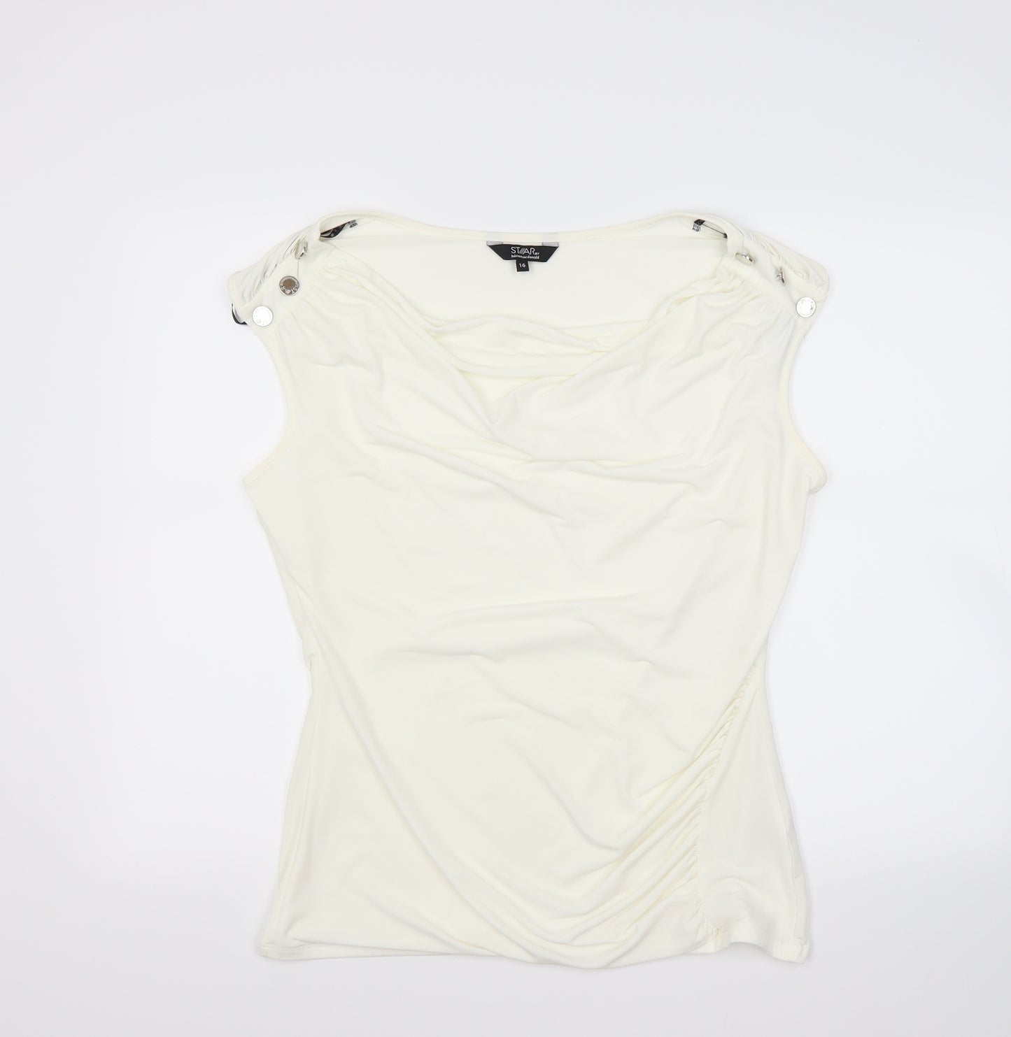 Star Womens White   Basic Blouse Size 16