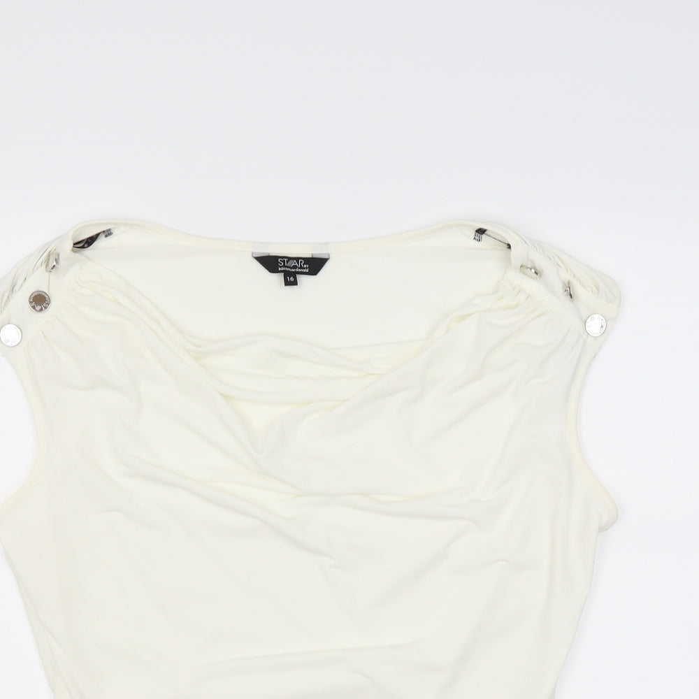 Star Womens White   Basic Blouse Size 16