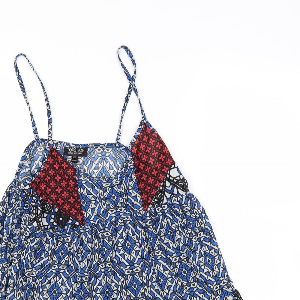 Topshop Womens Blue   Camisole Tank Size 10