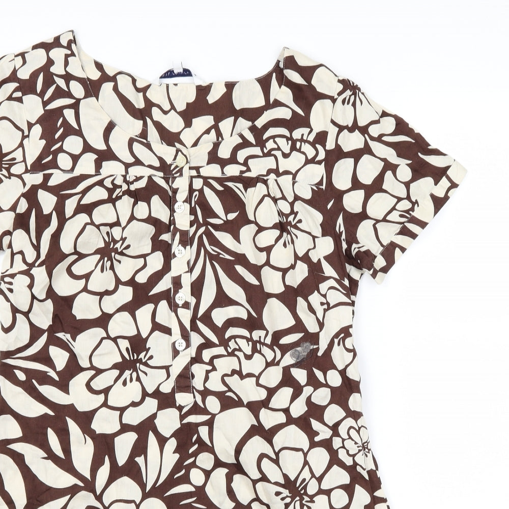 Store Twenty One Womens Brown Floral  A-Line  Size 12