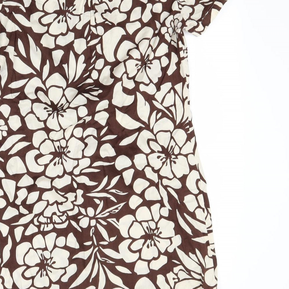 Store Twenty One Womens Brown Floral  A-Line  Size 12