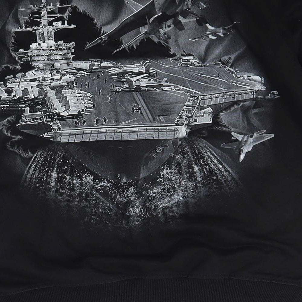 oves Mens Black   Pullover Sweatshirt Size L