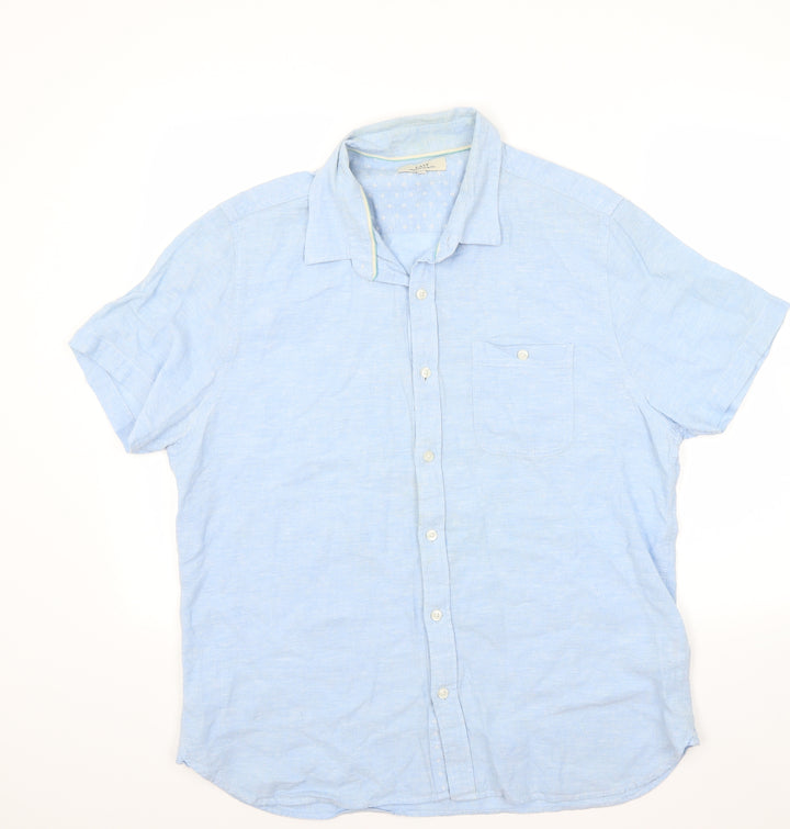 Easy Mens Blue    Button-Up Size L
