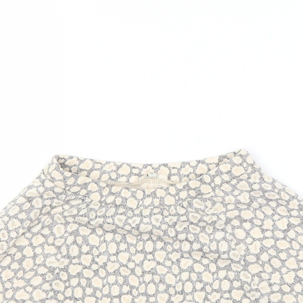River Island Womens Brown Floral  Mini Skirt Size 8
