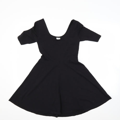 Ginatricot Girls Black   Fit & Flare  Size XS