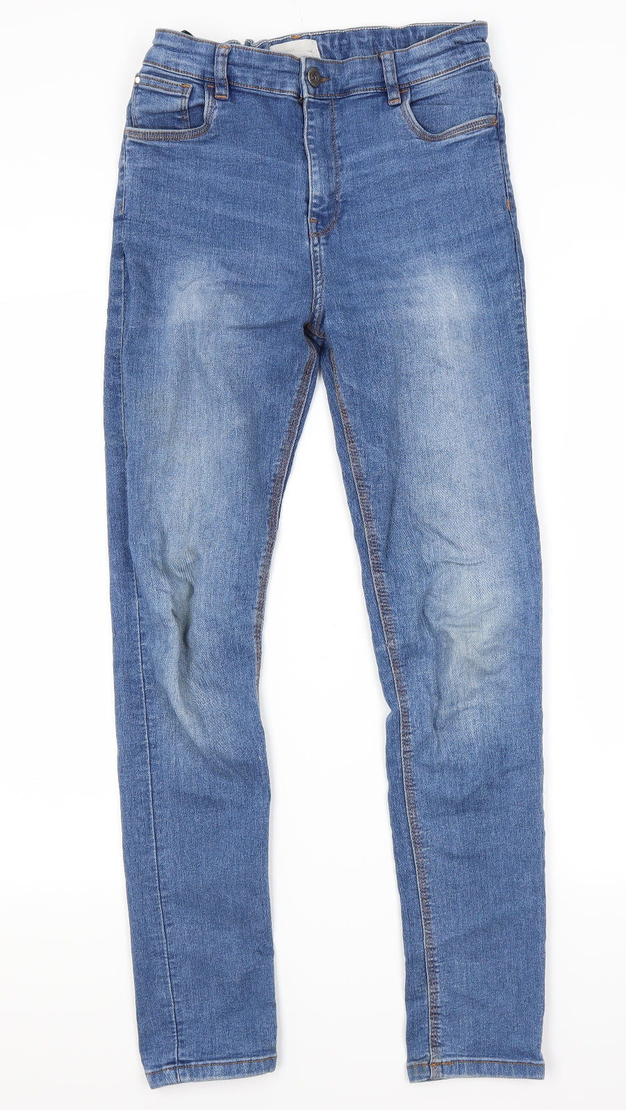 Primark Girls Blue  Denim Skinny Jeans Size 12 Years