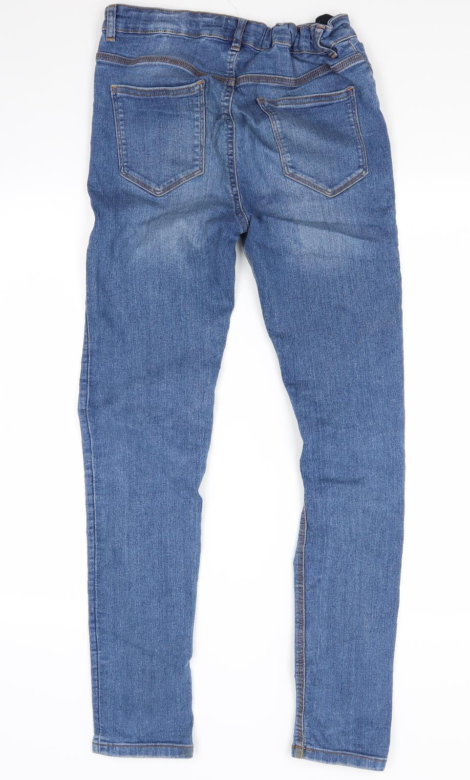 Primark Girls Blue  Denim Skinny Jeans Size 12 Years