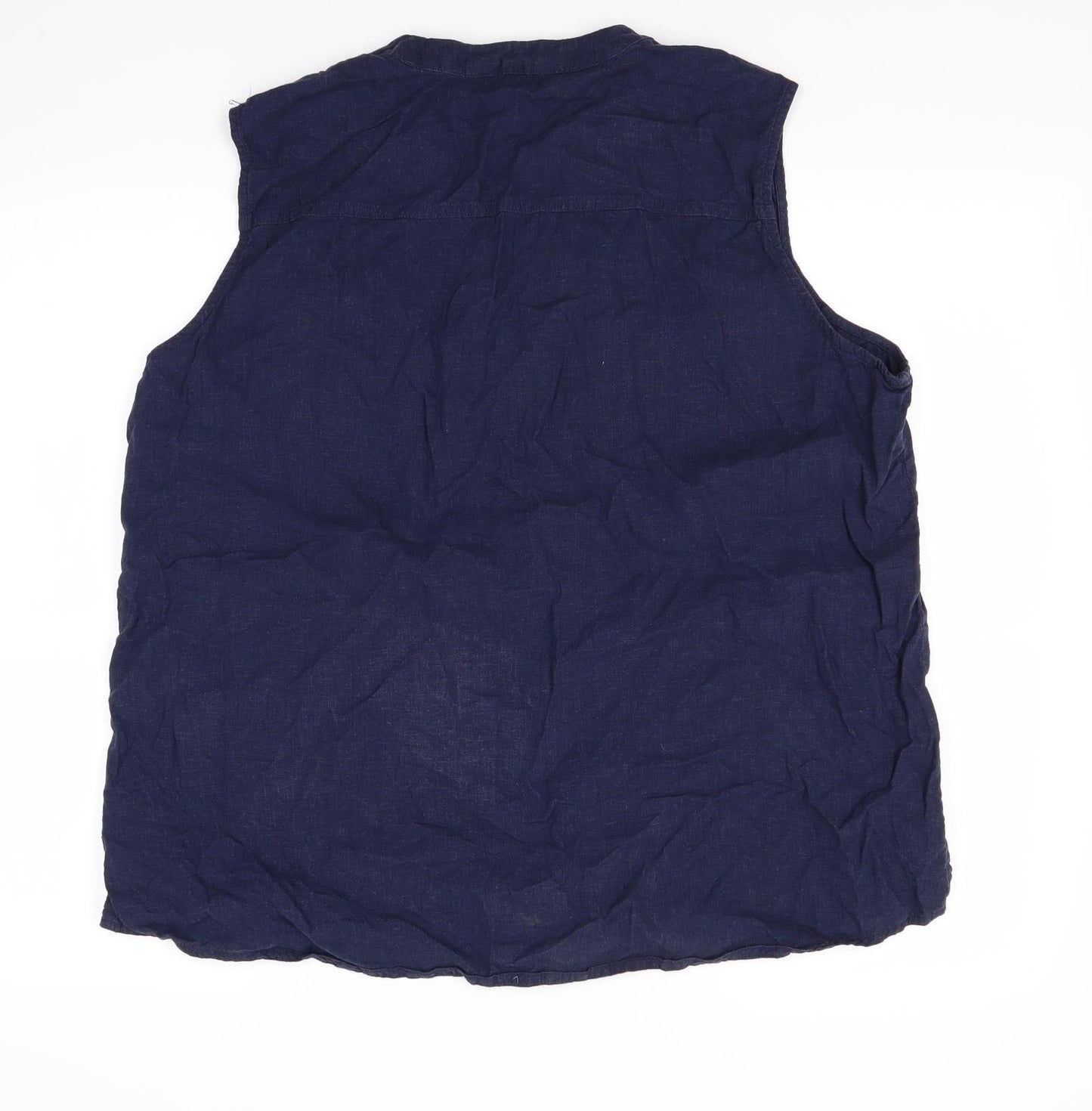 George Womens Blue   Basic Button-Up Size 18