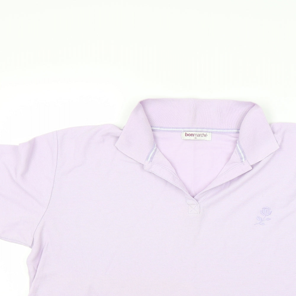 Bonmarché Mens Purple    Polo Size XL