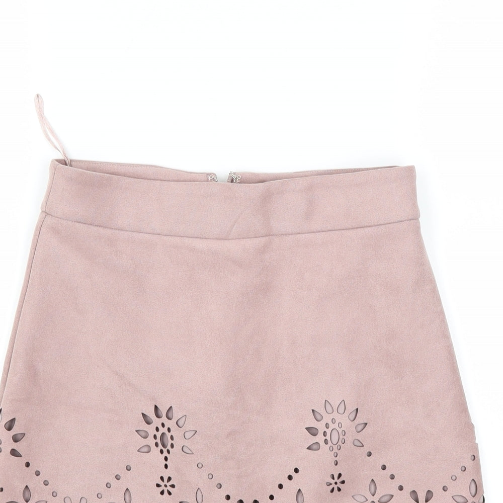 Lipsy Womens Pink   Mini Skirt Size 8