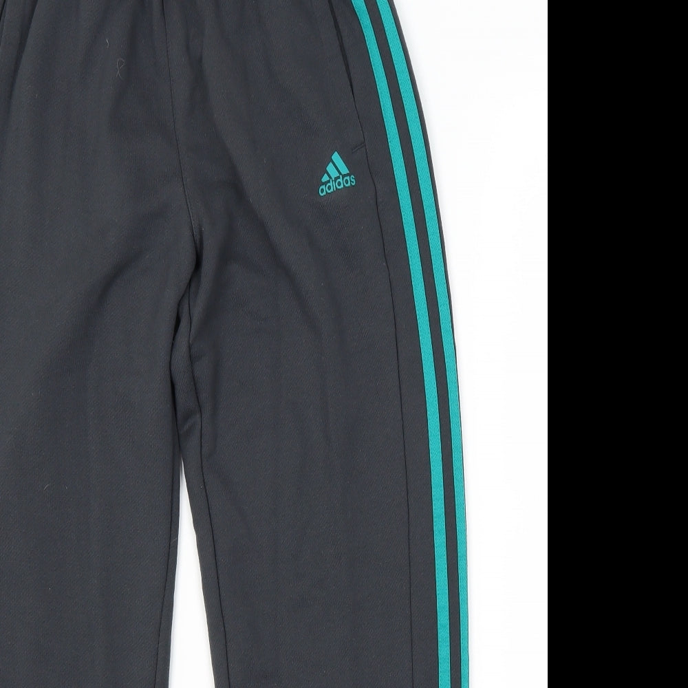 adidas Boys Grey   Jogger Trousers Size 13 Years