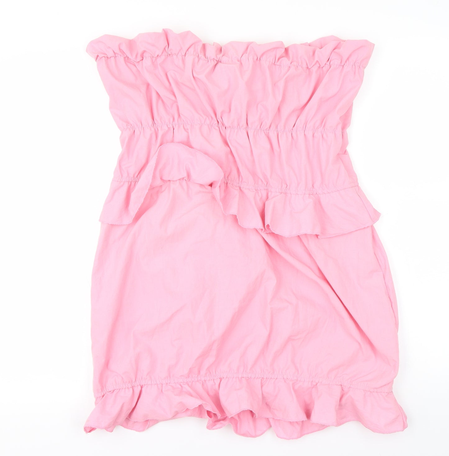 PRETTYLITTLETHING Womens Pink   Basic Blouse Size 14