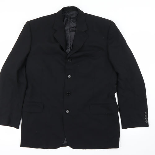 Preworn Mens Black   Jacket Blazer Size 52