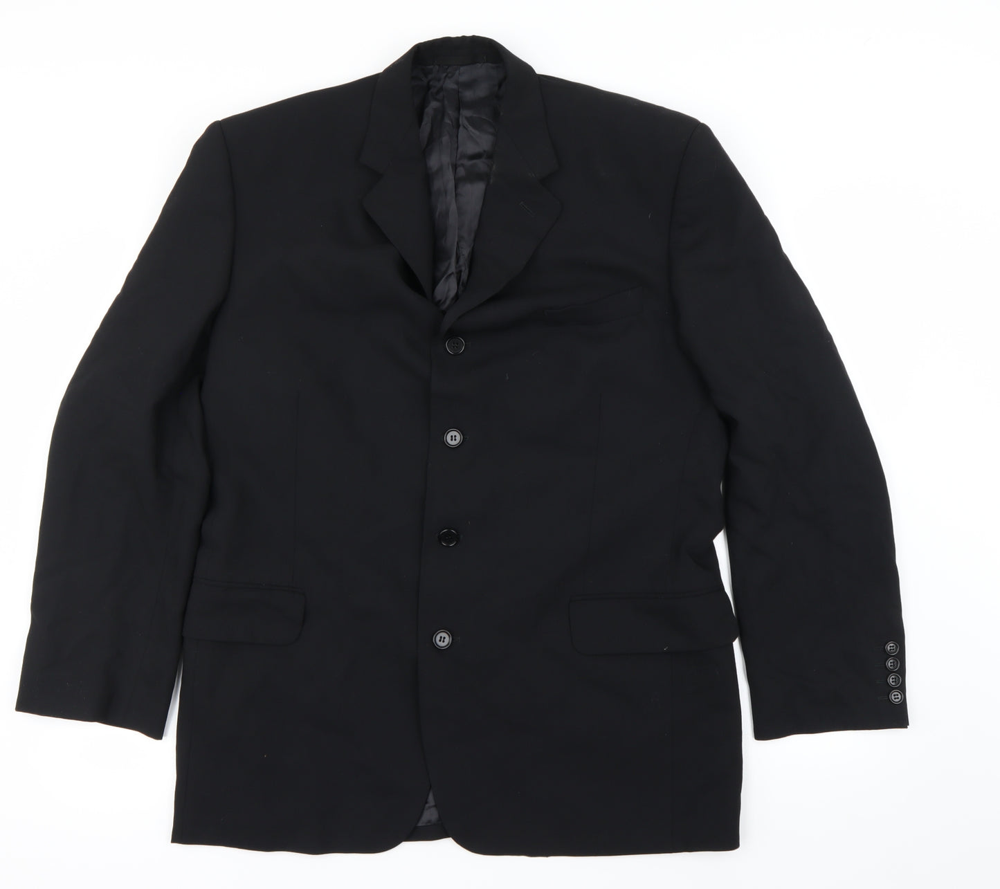 Preworn Mens Black   Jacket Blazer Size 52