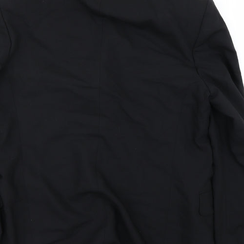 Preworn Mens Black   Jacket Blazer Size 52