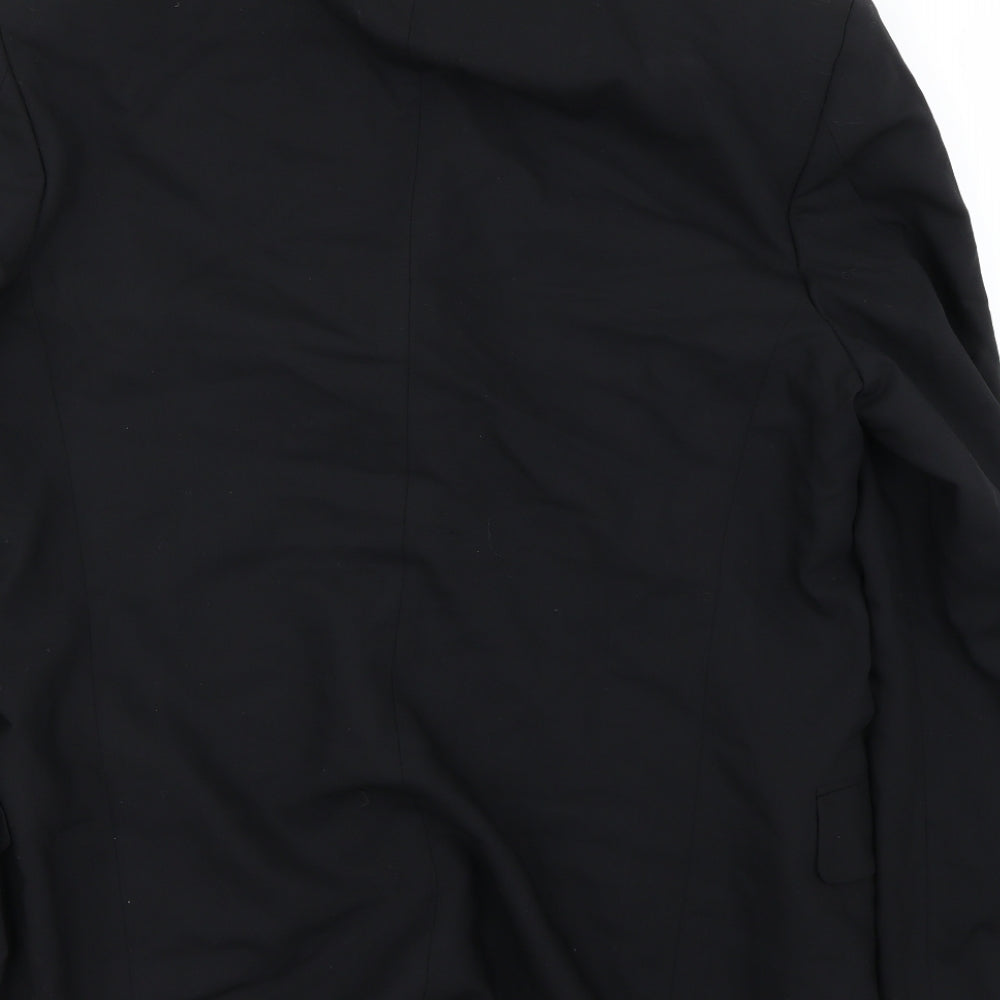 Preworn Mens Black   Jacket Blazer Size 52