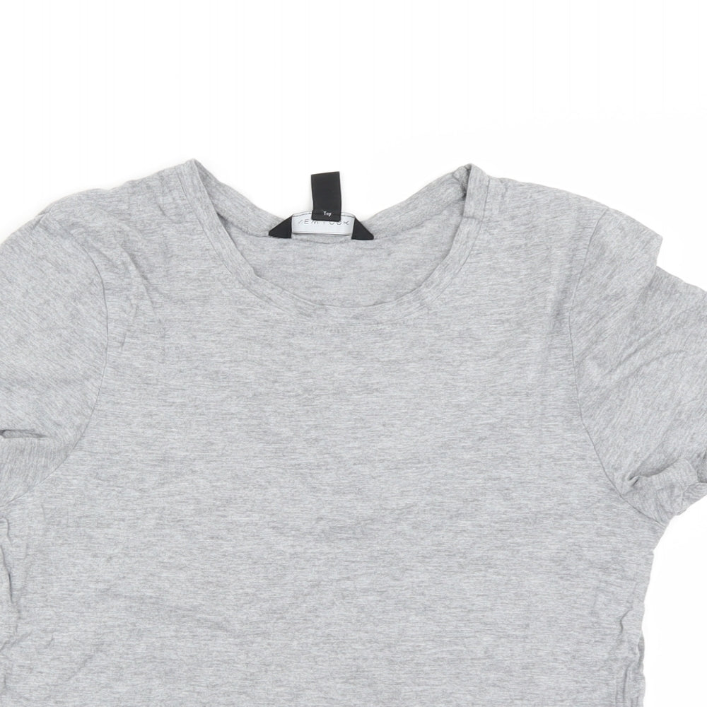 New Look Womens Grey   Basic T-Shirt Size 8