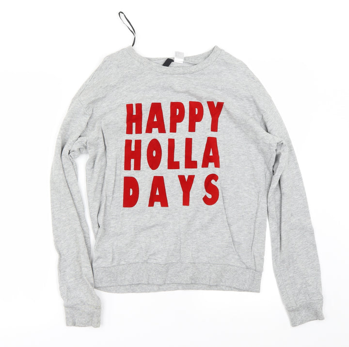 H&M Womens Grey   Pullover Jumper Size S