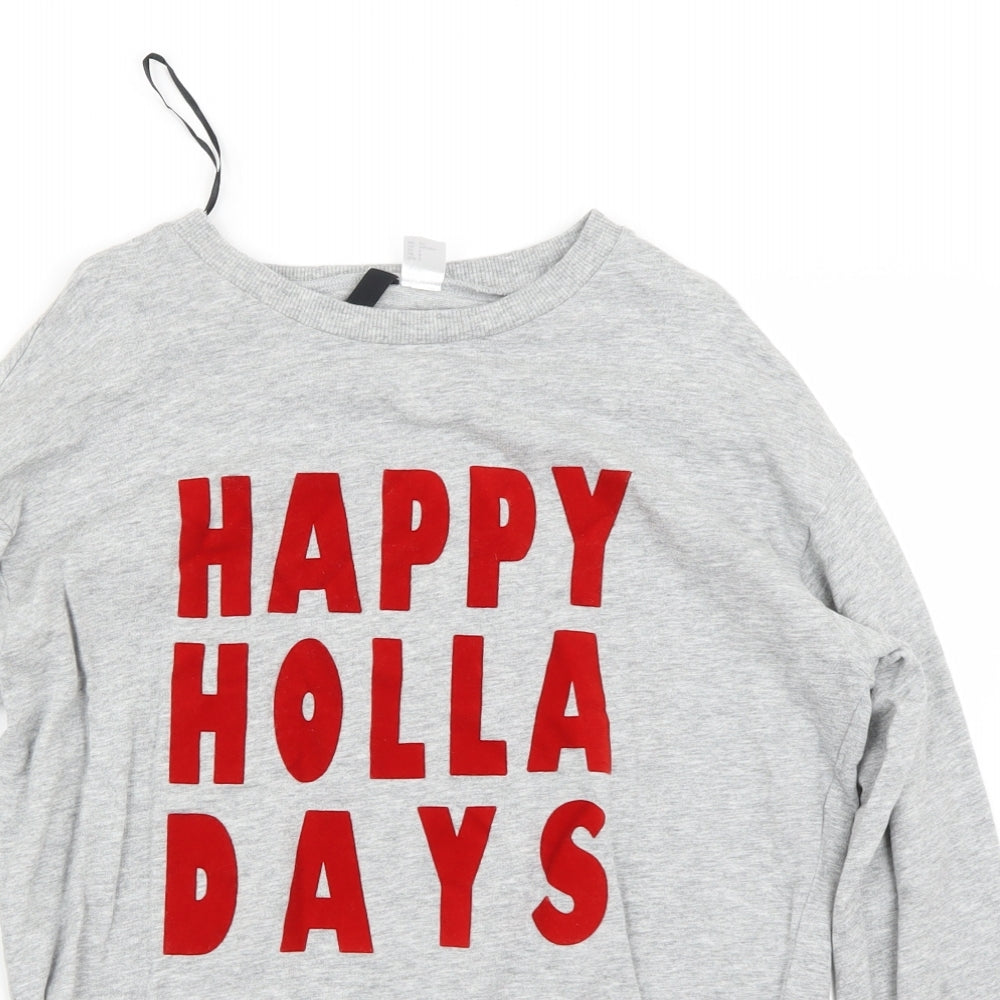 H&M Womens Grey   Pullover Jumper Size S