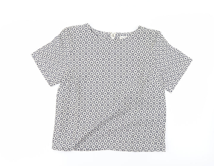 Miss Selfridge Womens Grey Basic T-Shirt Size 8