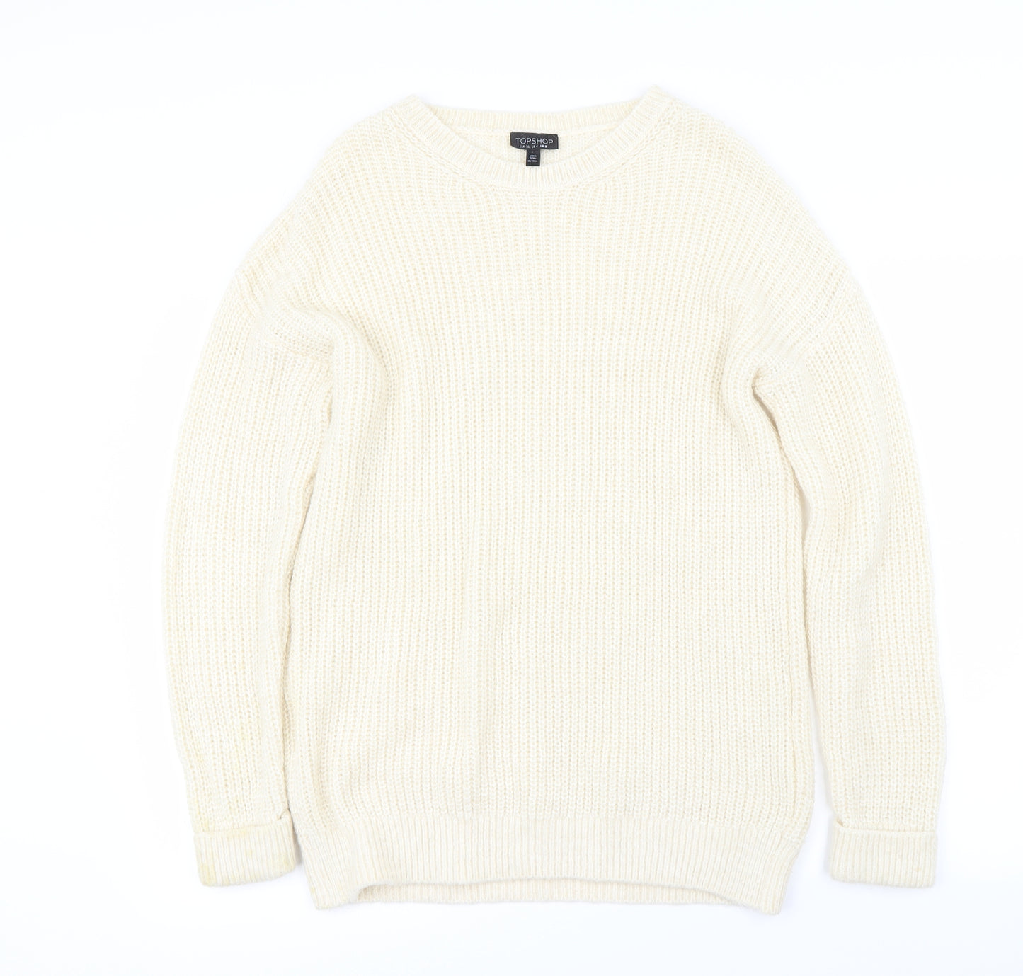 Topshop Womens Ivory   Pullover Jumper Size 8