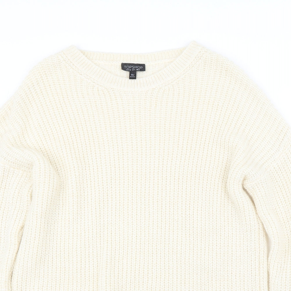 Topshop Womens Ivory   Pullover Jumper Size 8