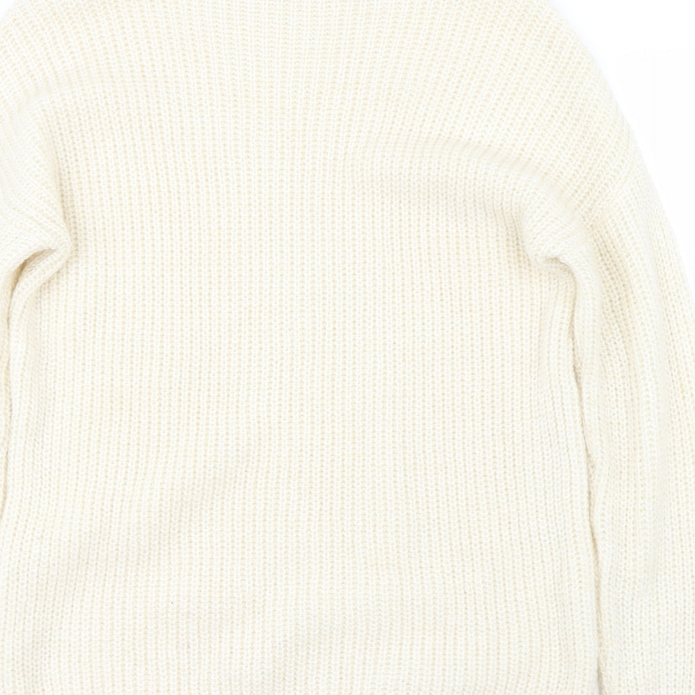 Topshop Womens Ivory   Pullover Jumper Size 8