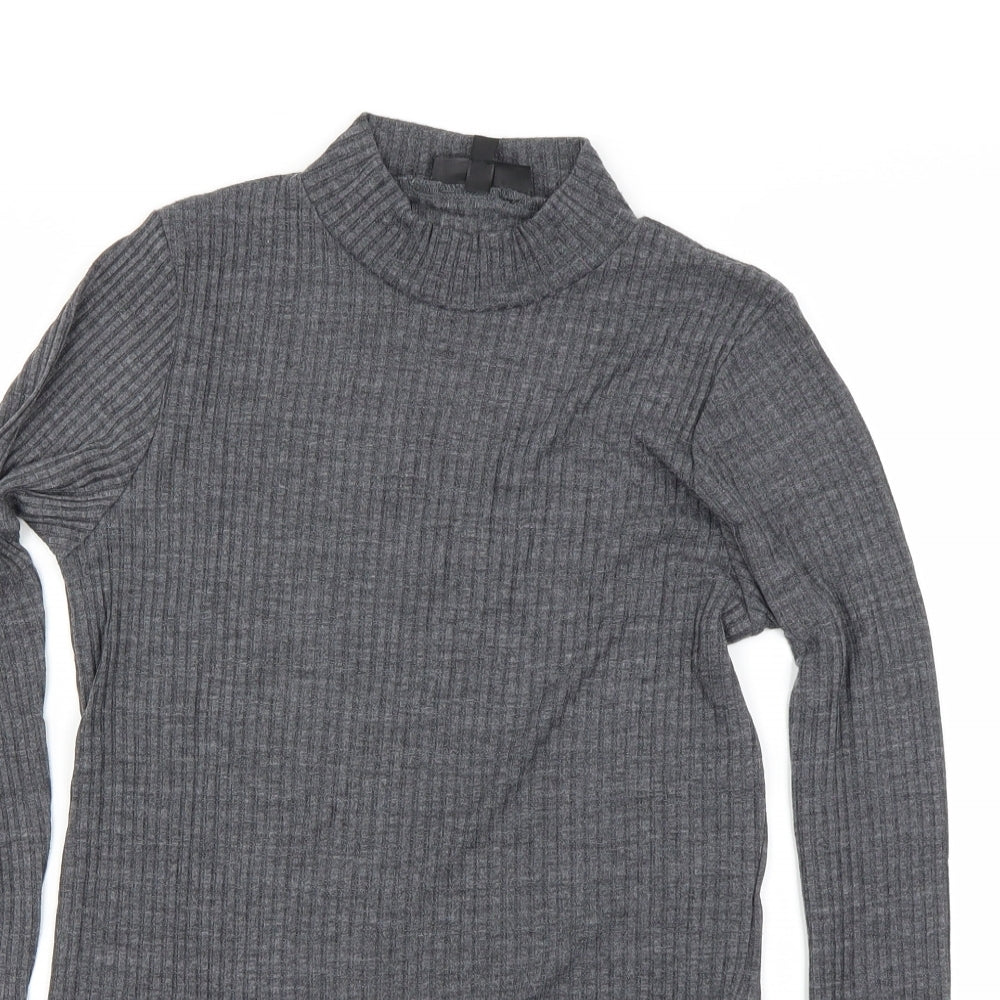 Topshop Womens Grey   Basic T-Shirt Size 10