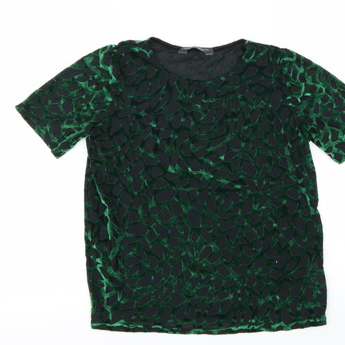 Dorothy Perkins Womens Green   Basic T-Shirt Size 8