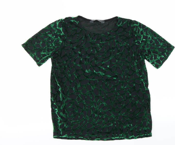 Dorothy Perkins Womens Green   Basic T-Shirt Size 8