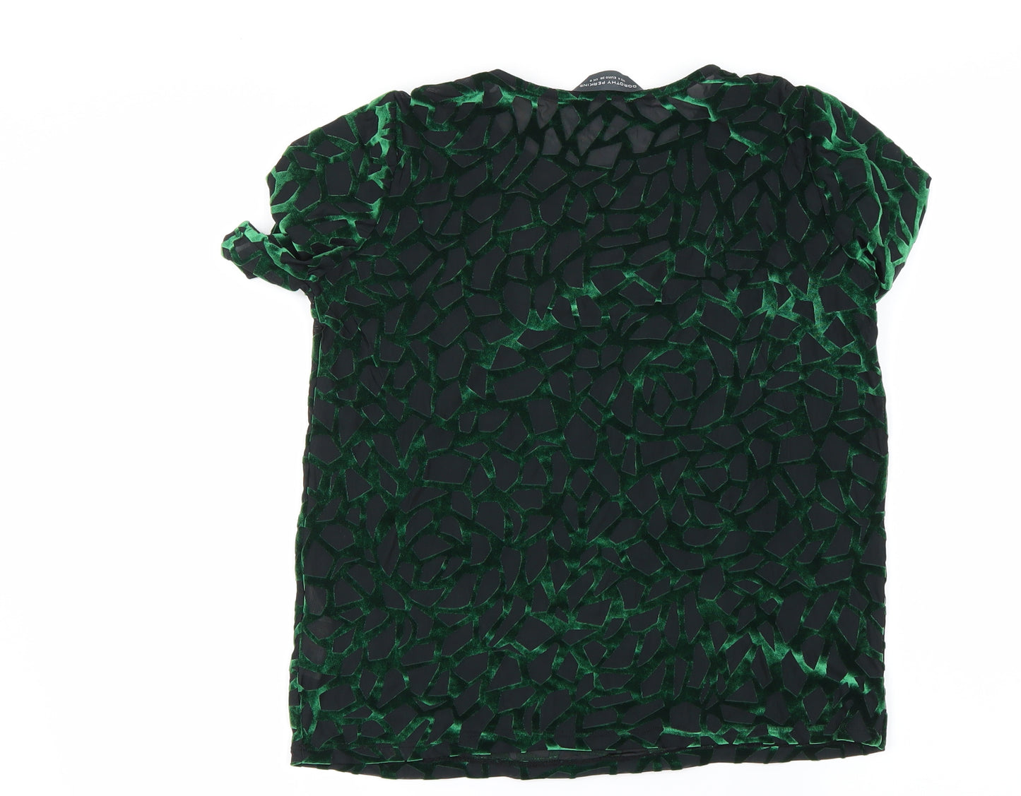 Dorothy Perkins Womens Green   Basic T-Shirt Size 8