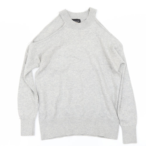 Topshop Womens Grey   Pullover Jumper Size 8