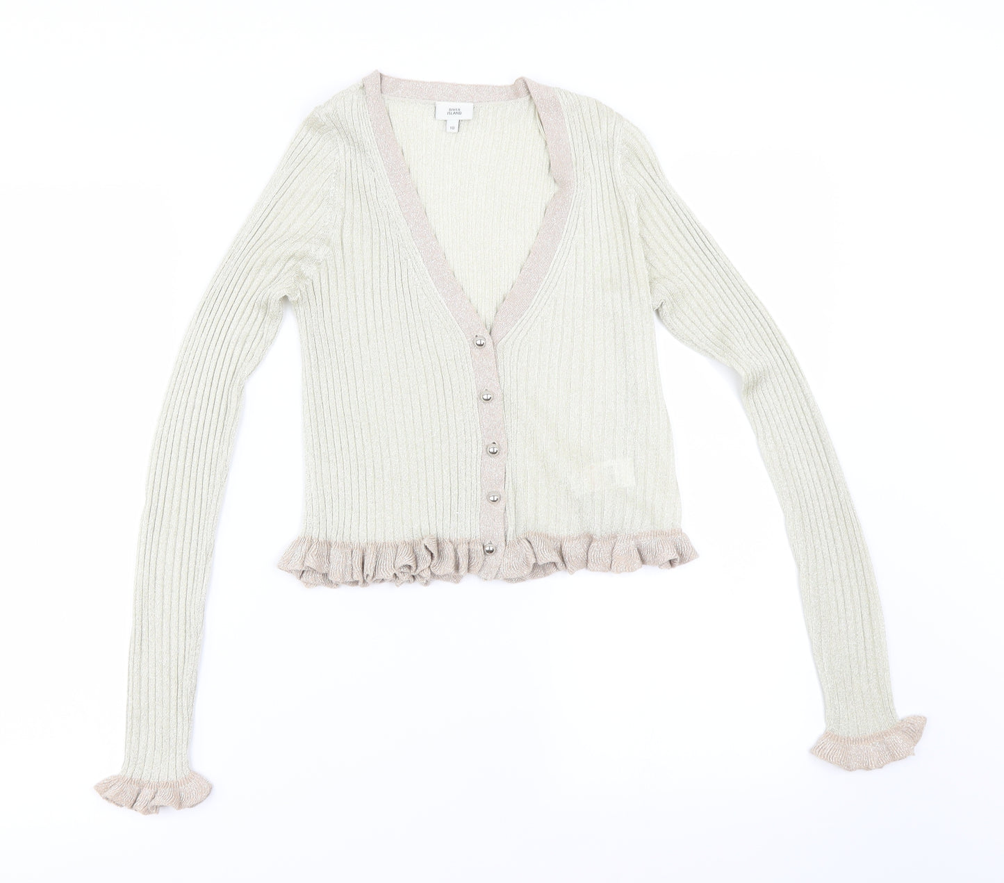 River Island Womens Ivory   Cardigan Jumper Size 10