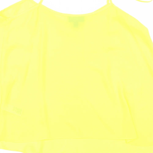 Topshop Womens Yellow   Basic Blouse Size 10