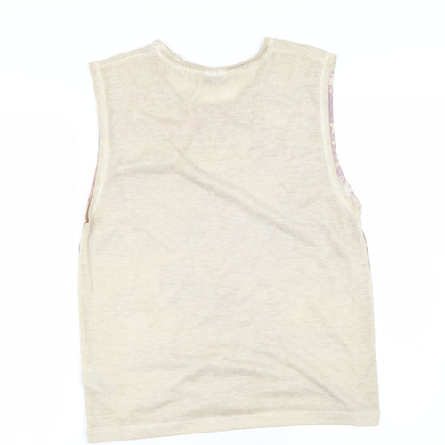 Miss Selfridge Womens Brown   Basic T-Shirt Size 10