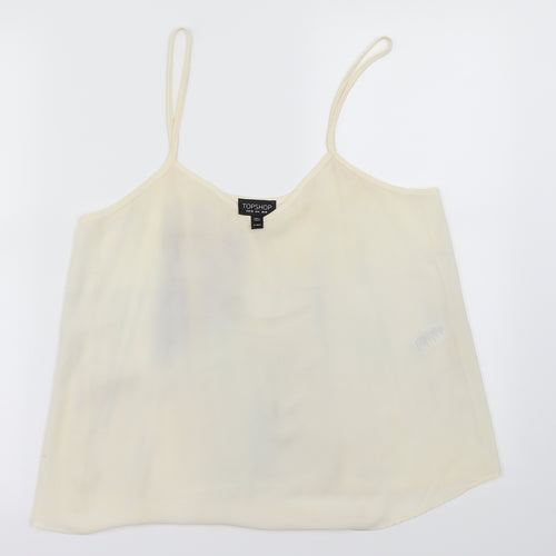 Topshop Womens Ivory   Basic Blouse Size 10
