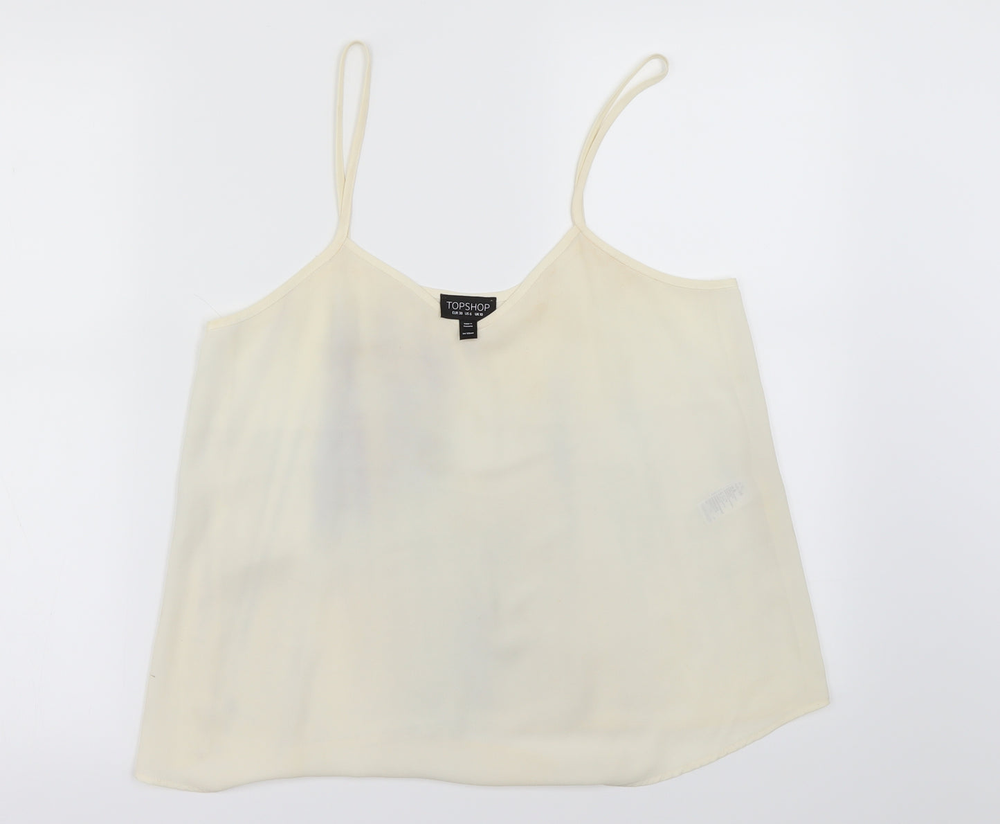 Topshop Womens Ivory   Basic Blouse Size 10