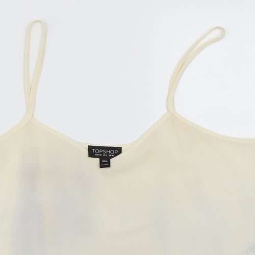Topshop Womens Ivory   Basic Blouse Size 10