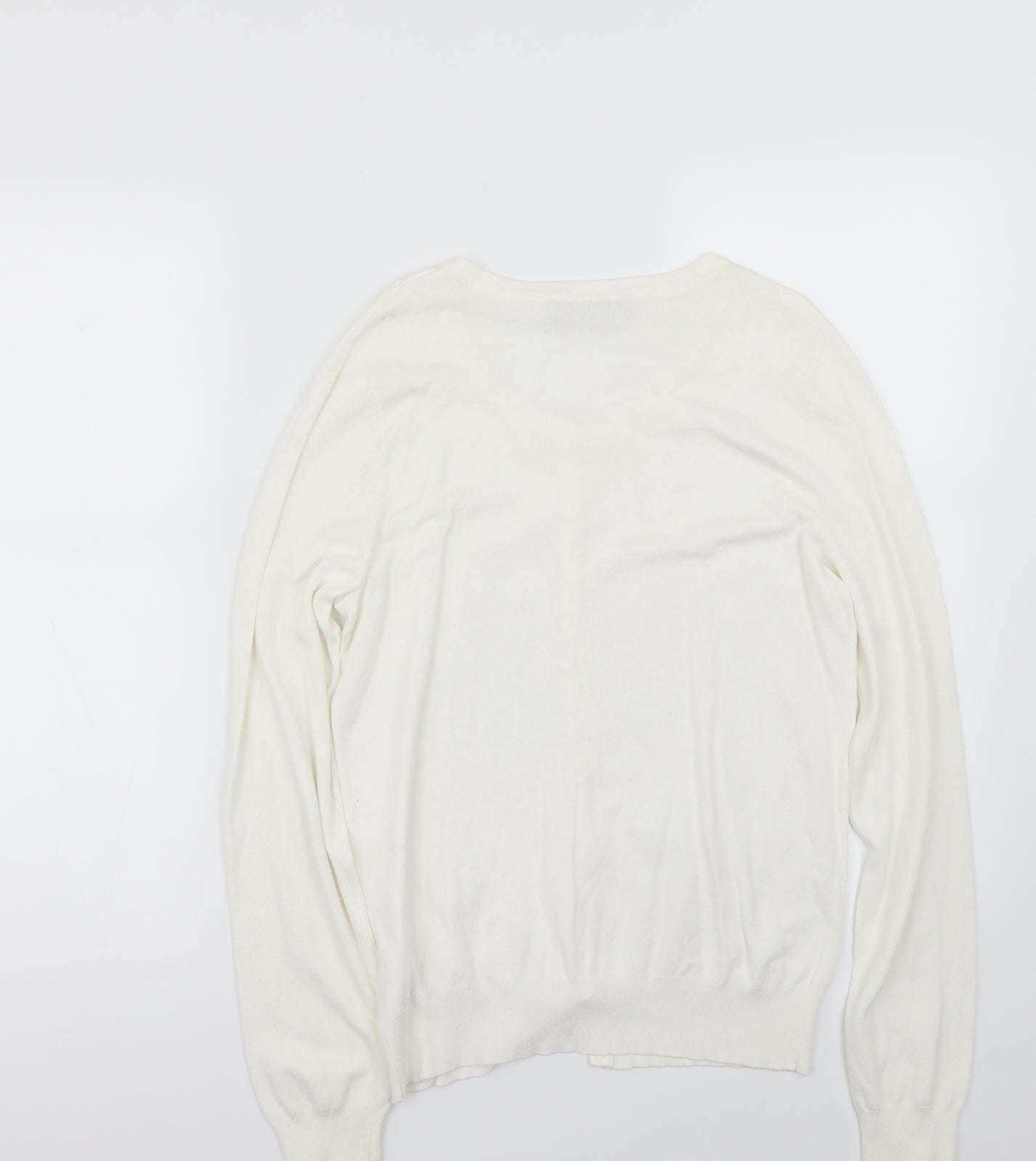 George Womens White   Cardigan Jumper Size 8